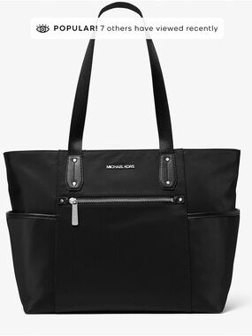 MICHAEL KORS Polly Large Nylon Tote bag in Navy/Black